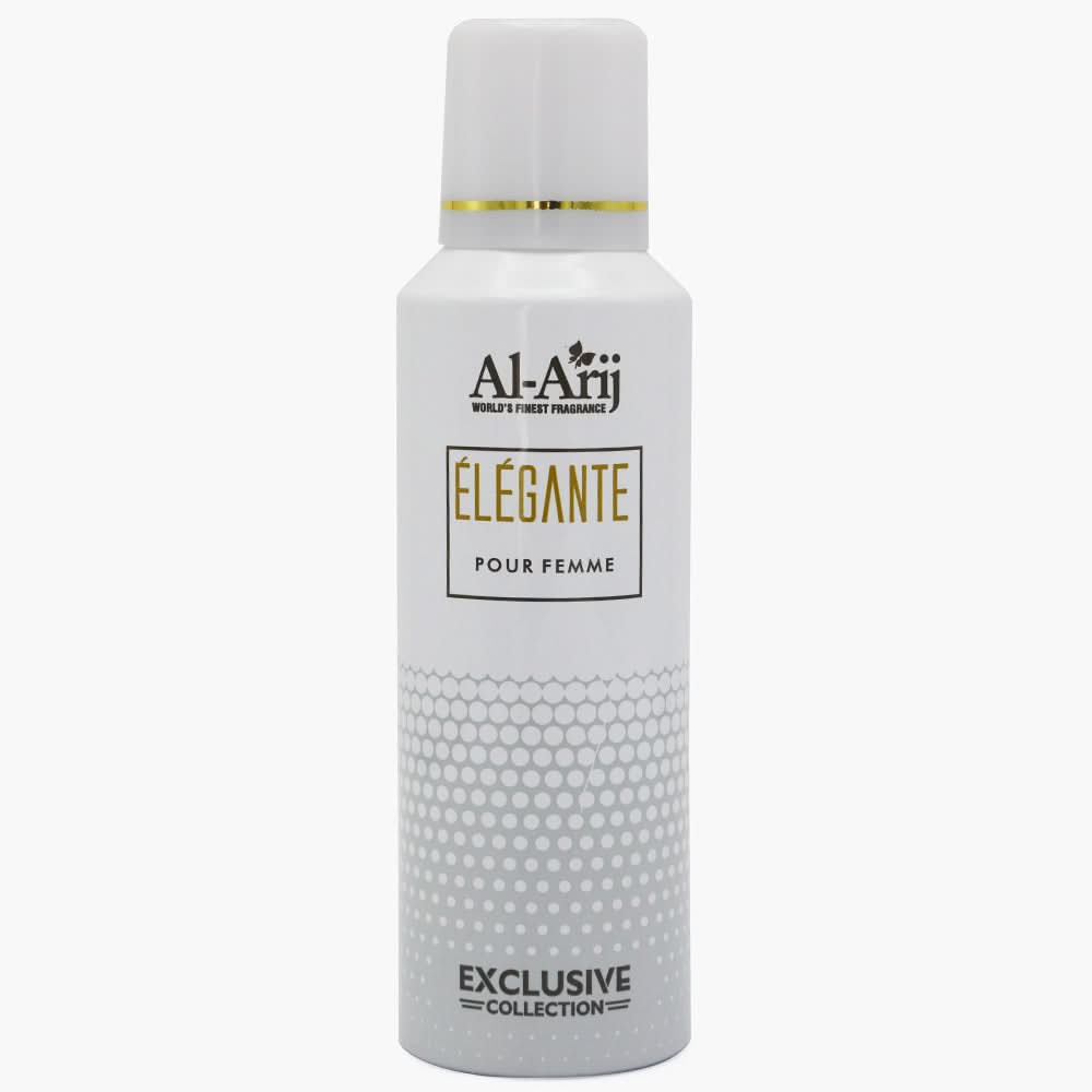 Al-Arij Exclusive Body Spray Elegant, 200ml, Women Perfumes, Al Arij, Chase Value