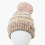 Women's Woolen Striper Cap - Tea Pink, Women Hats & Caps, Chase Value, Chase Value