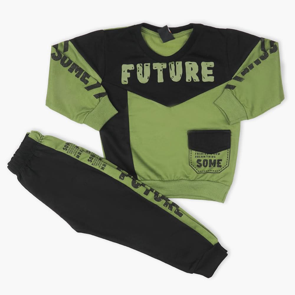 Boys Full Sleeves Suit - Green, Boys Sets & Suits, Chase Value, Chase Value