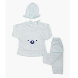 Newborn Girls Full Sleeves Suit - Light Blue, Newborn Girls Winterwear, Chase Value, Chase Value