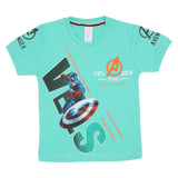 Boys Half Sleeves T-Shirt - Sea Green, Boys T-Shirts, Chase Value, Chase Value