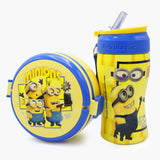 Water Bottle with Lunch Box - Yellow, Tiffin Boxes & Bottles, Chase Value, Chase Value