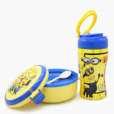 Water Bottle with Lunch Box - Yellow, Tiffin Boxes & Bottles, Chase Value, Chase Value