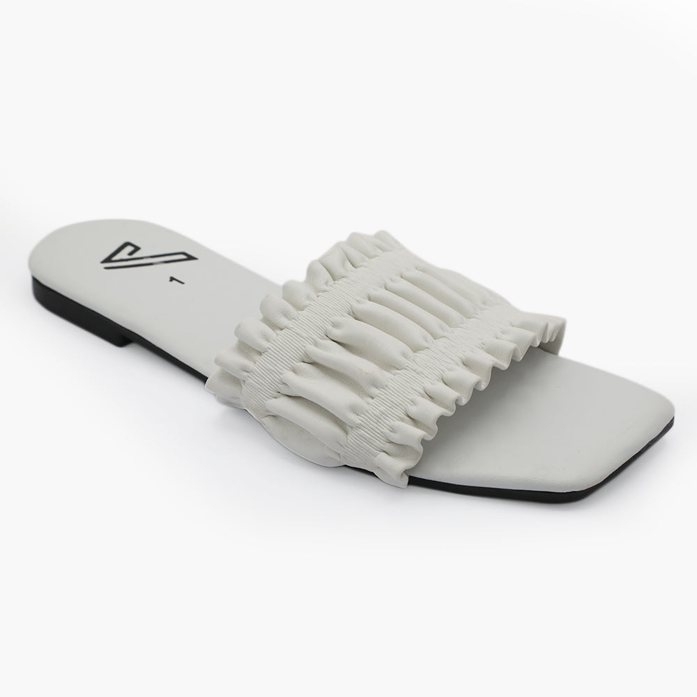 Girls Slipper - White, Girls Slippers, Chase Value, Chase Value