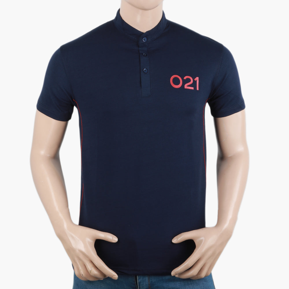 Men's Half Sleeves T-Shirt - Navy Blue, Men's T-Shirts & Polos, Chase Value, Chase Value