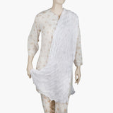 Women's Chiffon Dupatta - White, Women Dupatta, Chase Value, Chase Value
