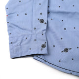 Newborn Boys Full Sleeves Shirt - Blue, Newborn Boys Winterwear, Chase Value, Chase Value