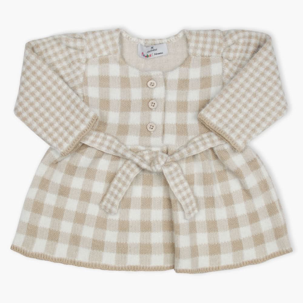 Newborn Girls Sweater - Off White, Newborn Girls Winterwear, Chase Value, Chase Value
