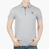Men's Half Sleeves Polo T-Shirt - Light Grey, Men's T-Shirts & Polos, Chase Value, Chase Value