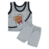 Newborn Boys Sando Suit - Grey, Newborn Boys Sets & Suits, Chase Value, Chase Value