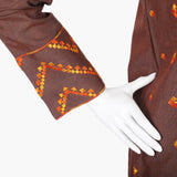 Women's Chambray 2 Pcs Suit - Rust, Women Shalwar Suits, Chase Value, Chase Value