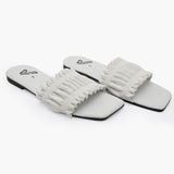 Girls Slipper - White, Girls Slippers, Chase Value, Chase Value