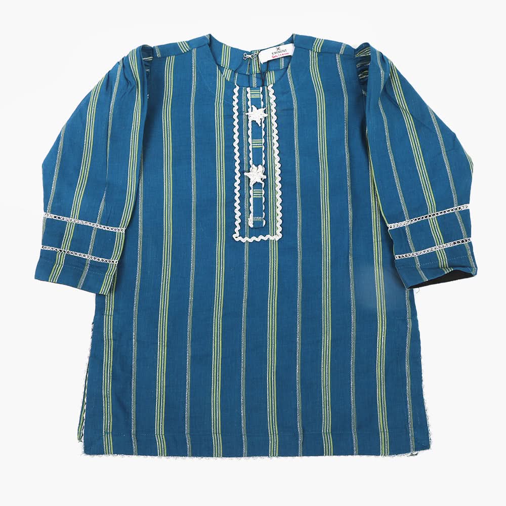 Eminent Girls Fancy Stitched Kurti - Teal, Girls Kurti, Eminent, Chase Value