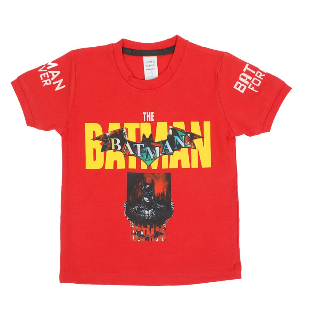 Boys Half Sleeves T-Shirt - Red, Boys T-Shirts, Chase Value, Chase Value