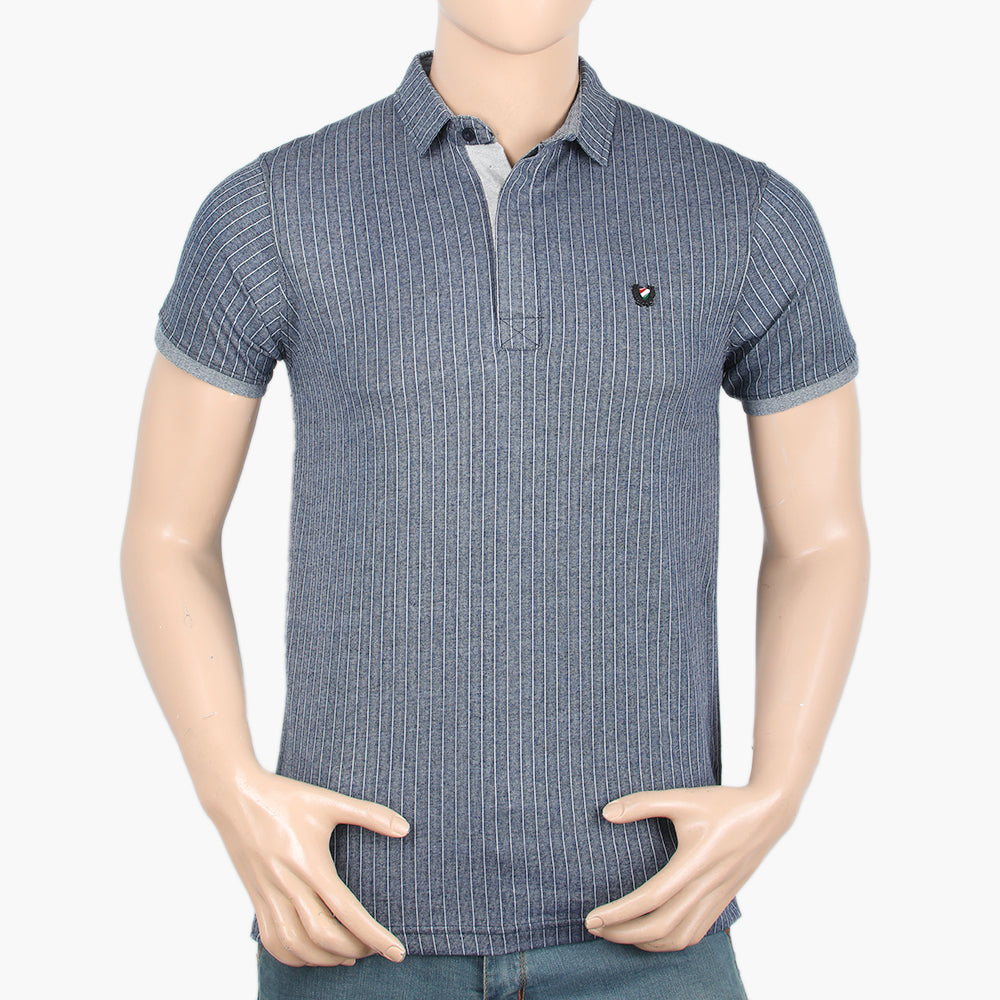 Men's Half Sleeves Polo T-Shirt - Dark Blue, Men's T-Shirts & Polos, Chase Value, Chase Value