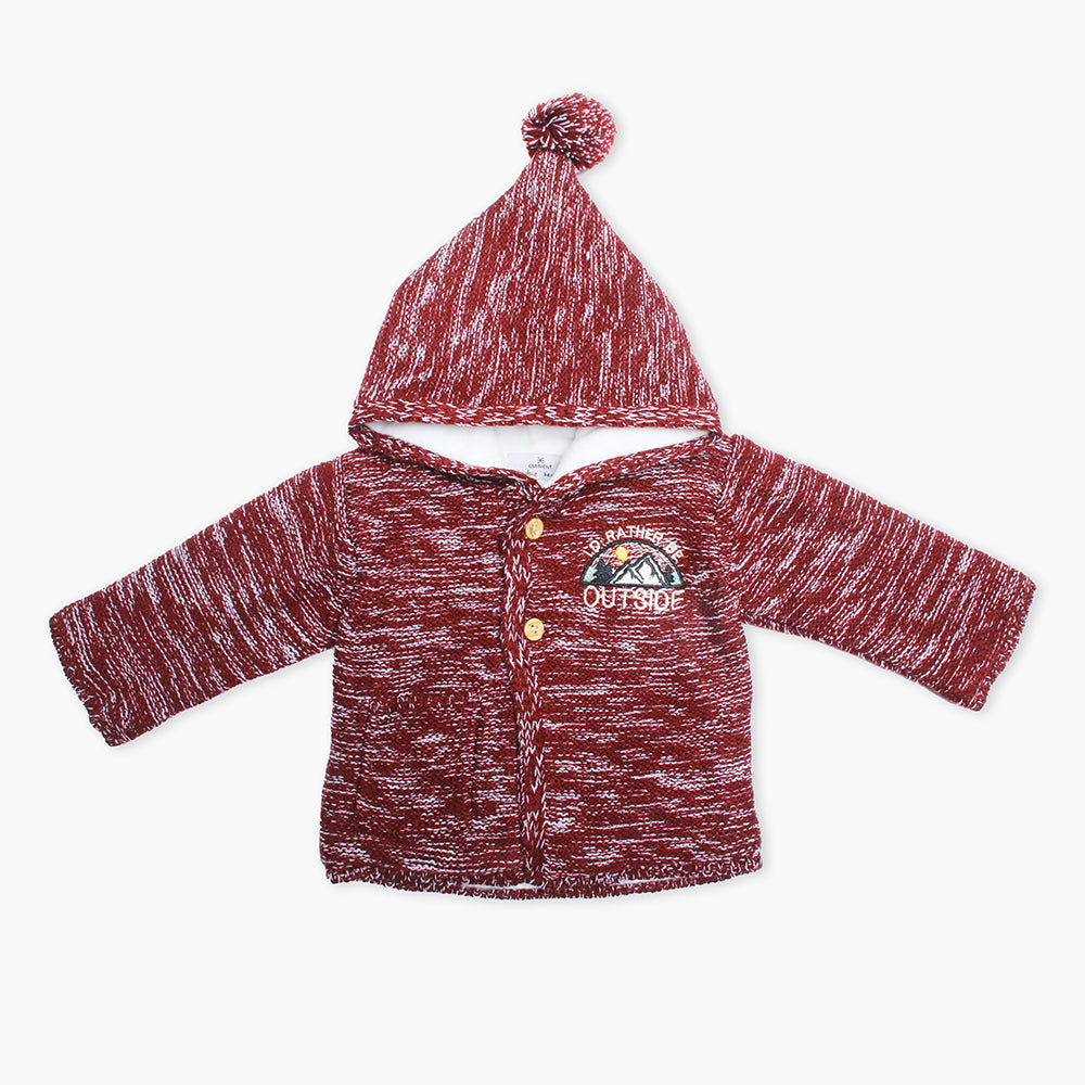 Newborn Boys Sweater - Maroon, Newborn Boys Winterwear, Chase Value, Chase Value