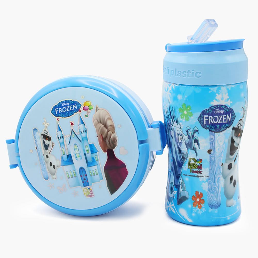 Water Bottle with Lunch Box - Blue, Tiffin Boxes & Bottles, Chase Value, Chase Value