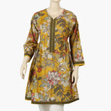 Women's Digital Printed Khaddar Stitched Frock - Multi Color, Women Ready Kurtis, Chase Value, Chase Value