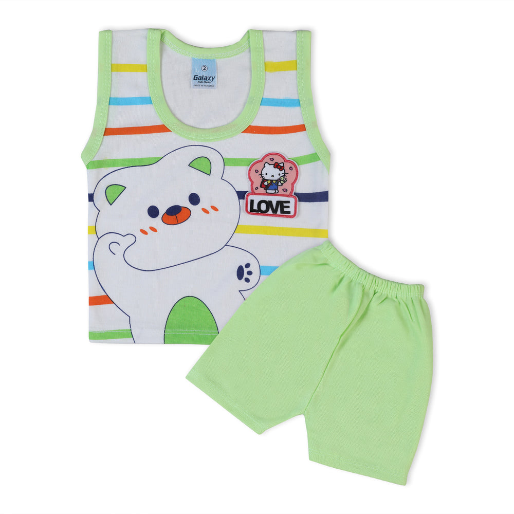 Newborn Boys Sando Suit - Green, Newborn Boys Sets & Suits, Chase Value, Chase Value
