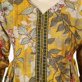 Women's Digital Printed Khaddar Stitched Frock - Multi Color, Women Ready Kurtis, Chase Value, Chase Value