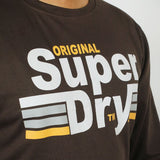Men's Printed Full Sleeves T-Shirt - Dark Brown, Men's T-Shirts & Polos, Chase Value, Chase Value