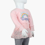 Girls Full Sleeves T-Shirt - Pink, Girls T-Shirts, Chase Value, Chase Value