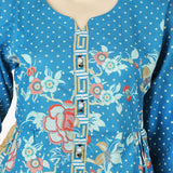 Women's Digital Printed Khaddar Stitched Frock - Multi Color, Women Ready Kurtis, Chase Value, Chase Value