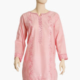 Women's Embroidered Kurti - Pink, Women Ready Kurtis, Chase Value, Chase Value