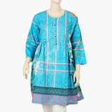 Women's Digital Printed Khaddar Stitched Frock - Multi Color, Women Ready Kurtis, Chase Value, Chase Value