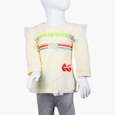 Girls Full Sleeves T-Shirt - Fawn, Girls T-Shirts, Chase Value, Chase Value