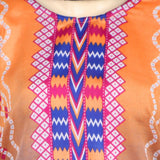 Women's Printed Shalwar Suit - Orange, Women Shalwar Suits, Chase Value, Chase Value