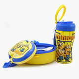 Water Bottle with Lunch Box - Yellow, Tiffin Boxes & Bottles, Chase Value, Chase Value