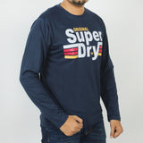 Men's Printed Full Sleeves T-Shirt - Navy Blue, Men's T-Shirts & Polos, Chase Value, Chase Value
