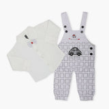 Newborn Boys Full Sleeves Romper 2pcs - Light Purple, Newborn Boys Winterwear, Chase Value, Chase Value