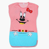 Women's Long Nighty T-Shirt - Pink, Women Night Suit, Chase Value, Chase Value