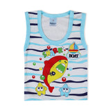 Newborn Boys Sando Suit - Cyan, Newborn Boys Sets & Suits, Chase Value, Chase Value