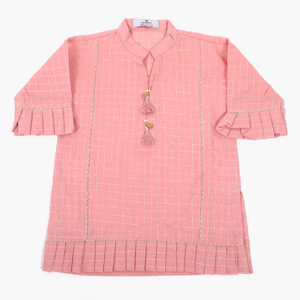 Eminent Girls Fancy Stitched Kurti - Light Pink, Girls Kurti, Eminent, Chase Value