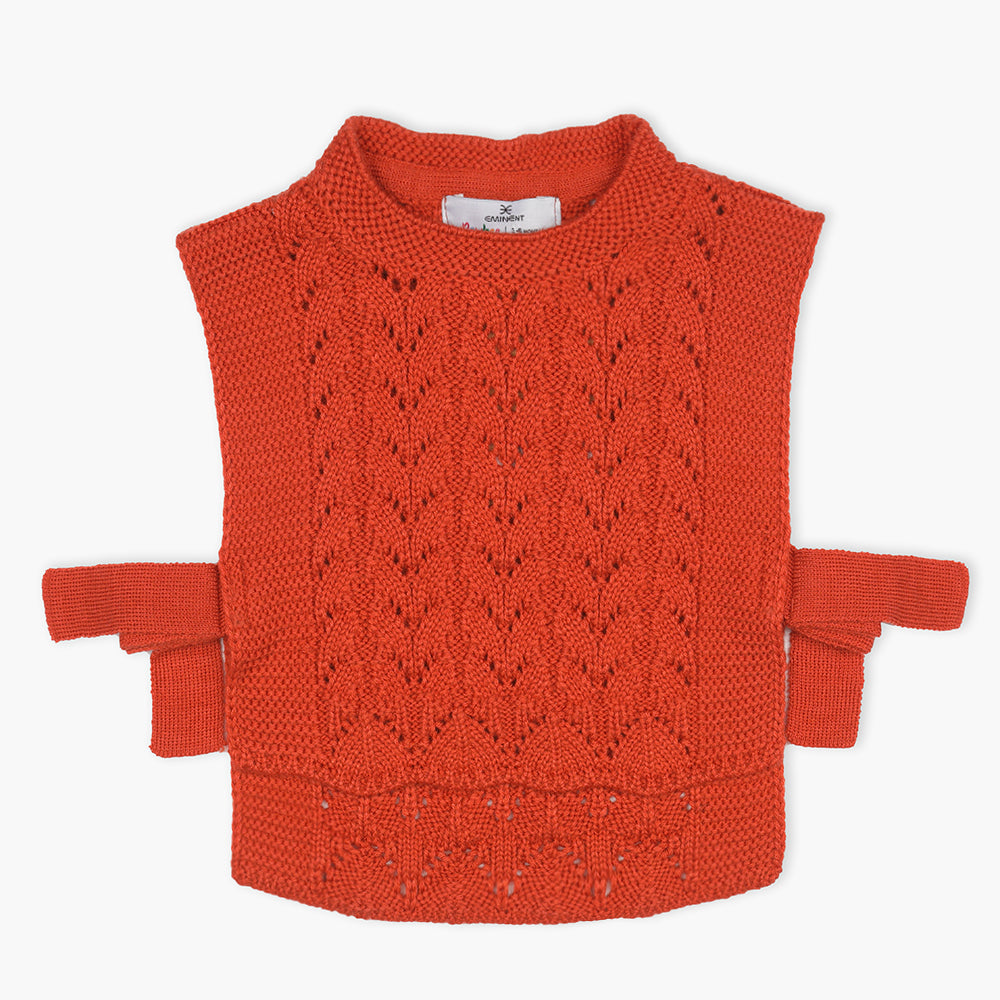 Newborn Girls Sweater - Orange, Newborn Girls Winterwear, Chase Value, Chase Value