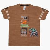 Boys Half Sleeves T-Shirt - Brown, Boys T-Shirts, Chase Value, Chase Value