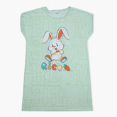 Women's Long Nighty T-Shirt - Light Green, Women Night Suit, Chase Value, Chase Value