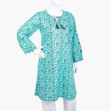 Women's Printed Kurti - Navy Blue, Women Ready Kurtis, Chase Value, Chase Value