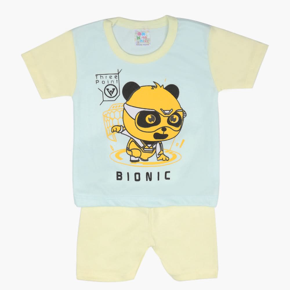Newborn Boys Half Sleeves Suit - Light Blue, Newborn Boys Sets & Suits, Chase Value, Chase Value