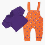 Newborn Boys Full Sleeves Romper 2pcs - Purple, Newborn Boys Winterwear, Chase Value, Chase Value