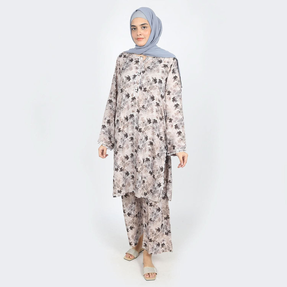 Women's Printed Co-Ord Set - Coffee, Women Co-Ord Set, Chase Value, Chase Value