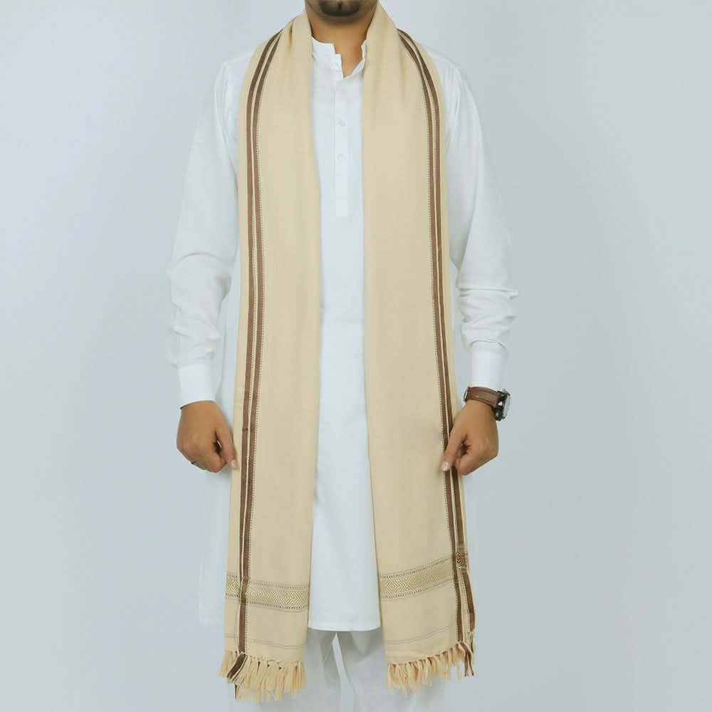 Men’s Winter Shawl - Fawn, Men's Shawls & Mufflers, Chase Value, Chase Value