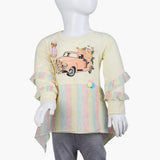 Girls Full Sleeves T-Shirt - Fawn, Girls T-Shirts, Chase Value, Chase Value