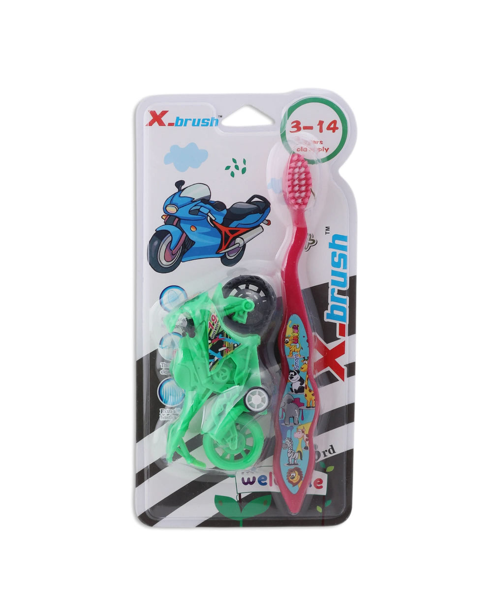Tooth Brush - Green & Pink, Oral Care, Chase Value, Chase Value