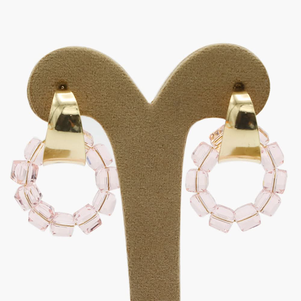 Women's Ear Hoops - Pink, Women Earrings & Tops, Chase Value, Chase Value