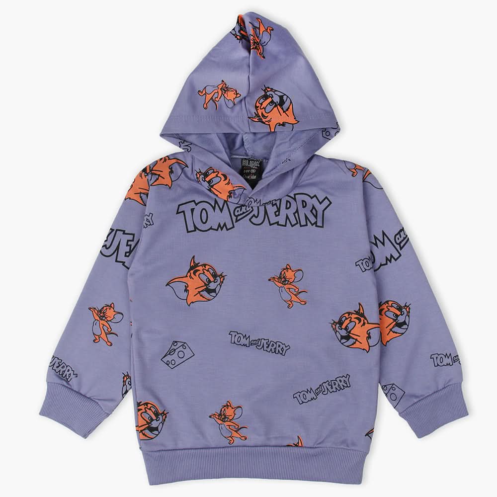 Boys Full Sleeves Hoodie T-Shirt - Purple, Boys T-Shirts, Chase Value, Chase Value