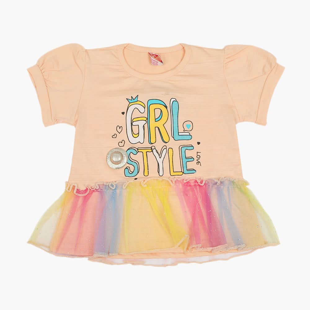 Girls Top - Peach, Girls Tops, Chase Value, Chase Value